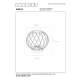 DANZA - Plafon - 1xE27 21128/40/30 Lucide